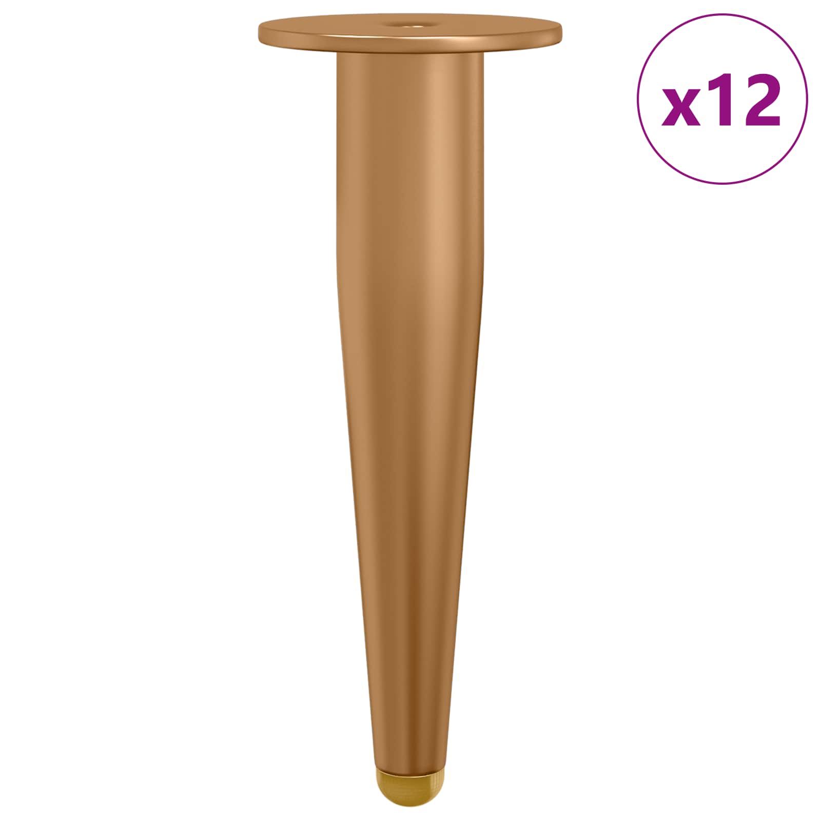 Pies de Soporte 12 pcs Dorado 98 x 40 mm Hierro