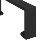 Patas de Muebles 12 pcs Negro 281 x 40,5 x 100 mm Hierro