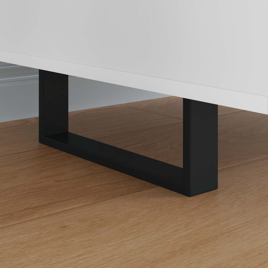 Patas de Muebles 12 pcs Negro 281 x 40,5 x 100 mm Hierro