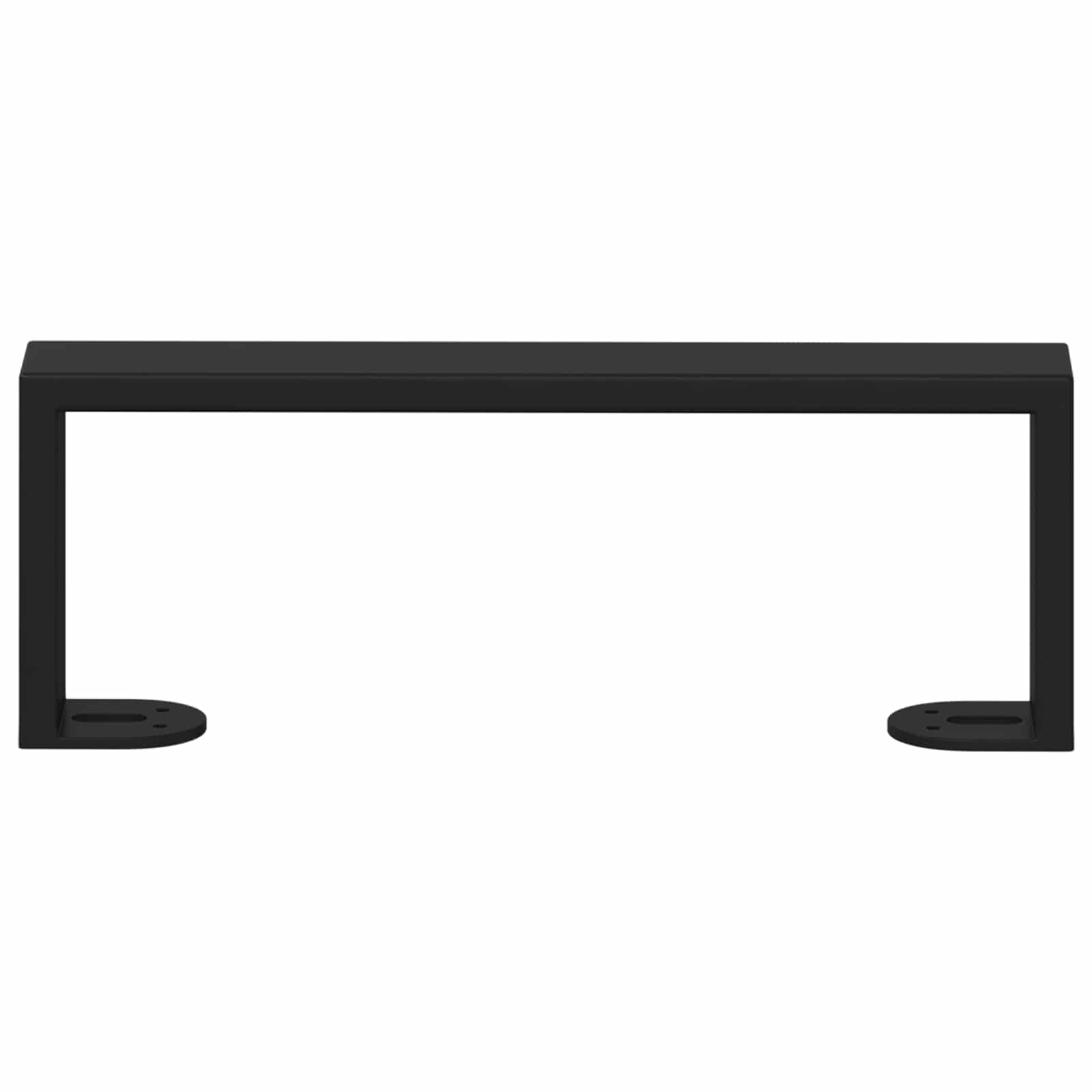 Patas de Muebles 12 pcs Negro 281 x 40,5 x 100 mm Hierro