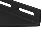 Soporte de Esquina 12 pcs Negro 138,5 x 50,5 x 16 mm Hierro