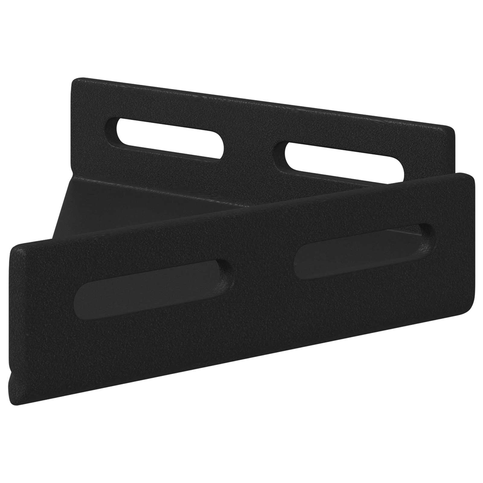 Soporte de Esquina 12 pcs Negro 138,5 x 50,5 x 16 mm Hierro