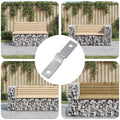Placa de Impacto 12 pcs Plateado 50 x 10 x 1,2 mm Hierro