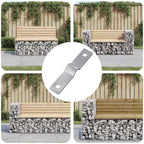 Placa de Impacto 12 pcs Plateado 50 x 10 x 1,2 mm Hierro