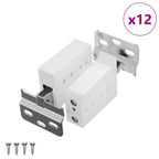 Soporte de gabinete colgante 12 pcs 70 x 48 x 19 mm