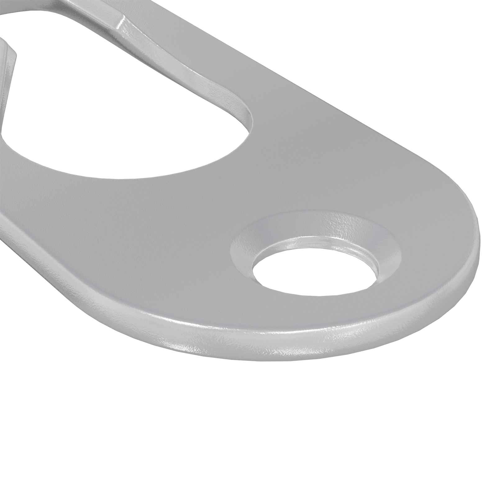 Percha con Agujero de Llave 12 pcs Plateado 45 x 16 x 3.5 mm