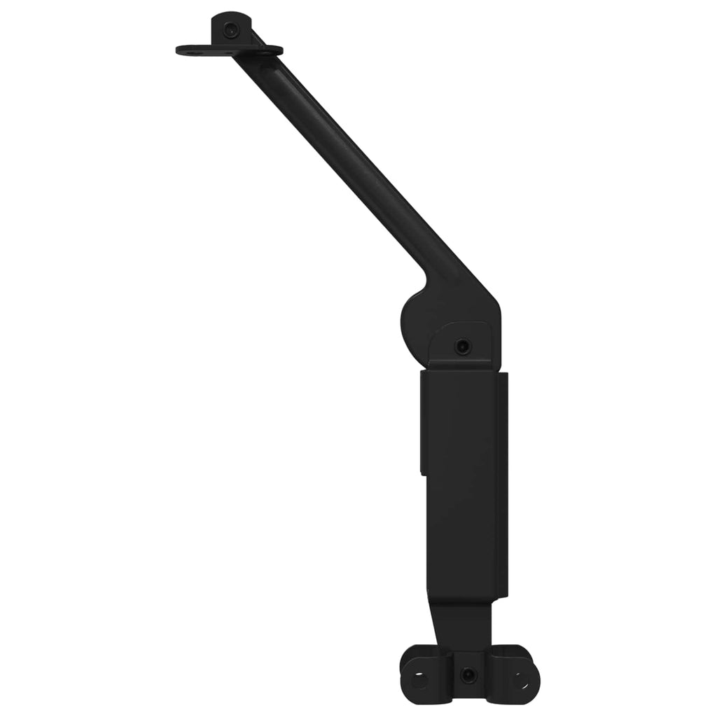 Bisagra de soporte para tapa 12 pcs Negro 192 x 32 x 50 mm
