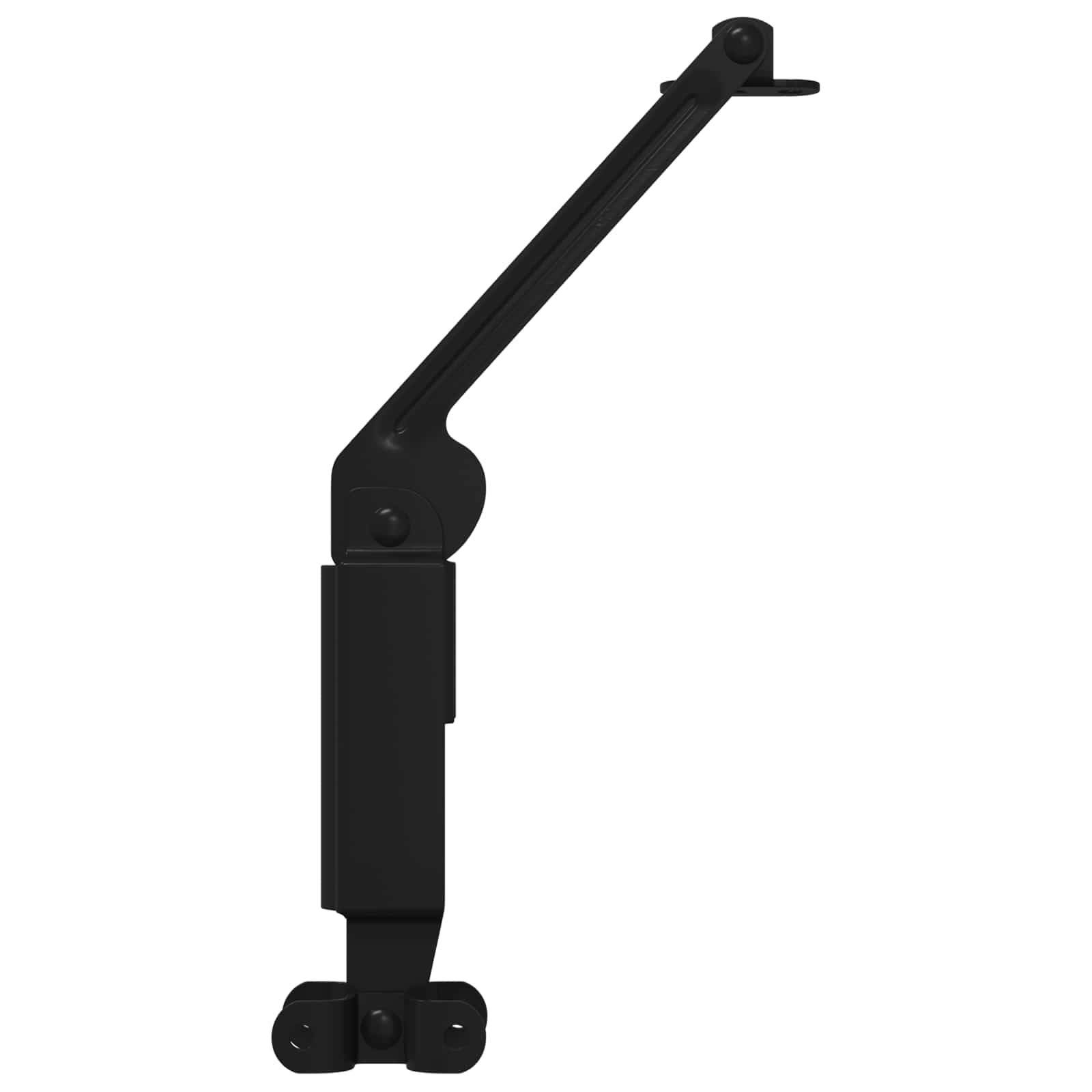 Bisagra de soporte para tapa 12 pcs Negro 192 x 32 x 50 mm