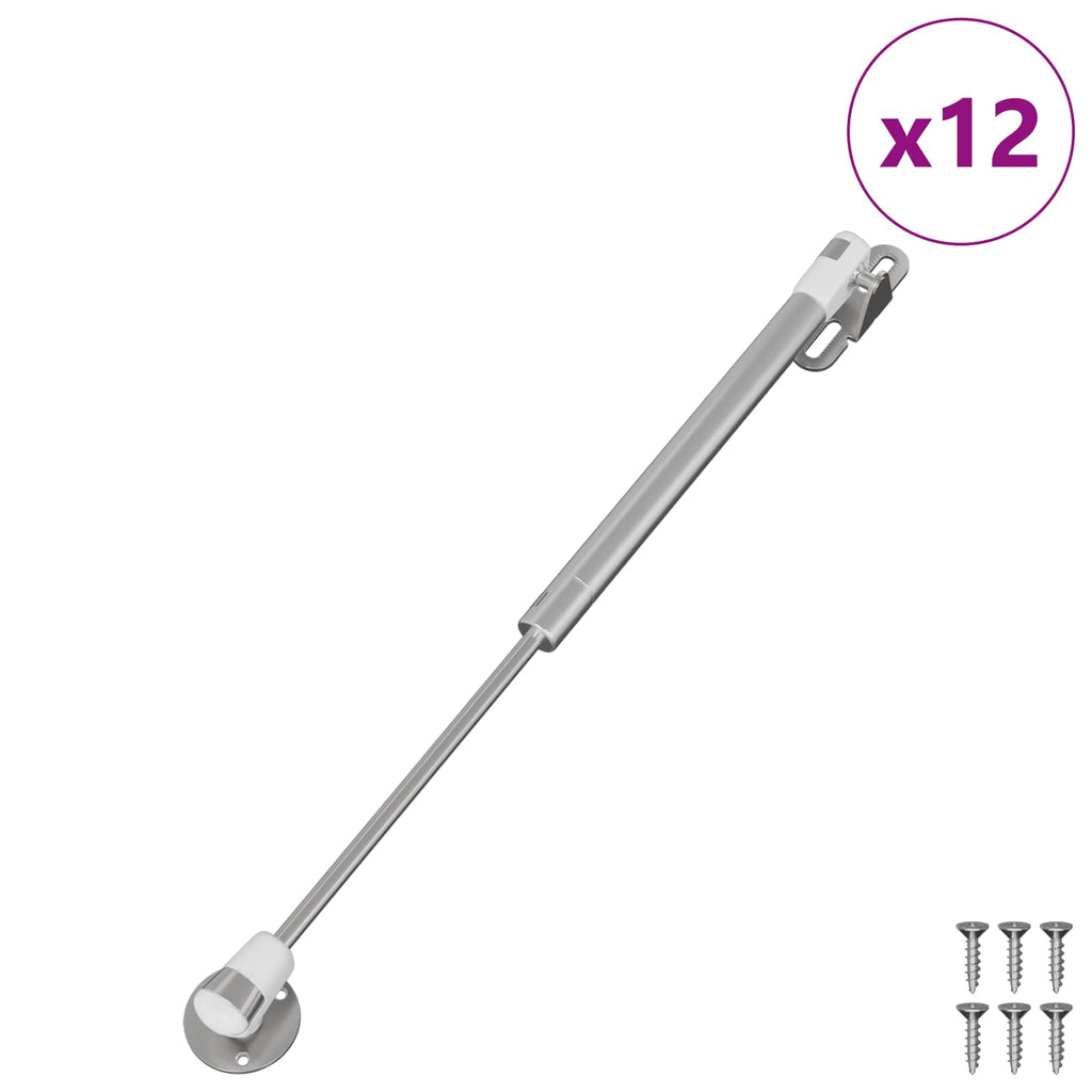 Resorte de Gas Hidráulico 12 pcs Plateado 280 x 17 x 16 mm