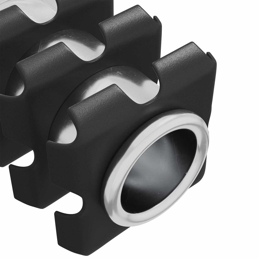 Inserto de tubo roscado 12 pcs Negro y Plata Acero Galvanizado