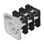 Inserto de tubo roscado 12 pcs Negro y Plata Acero Galvanizado