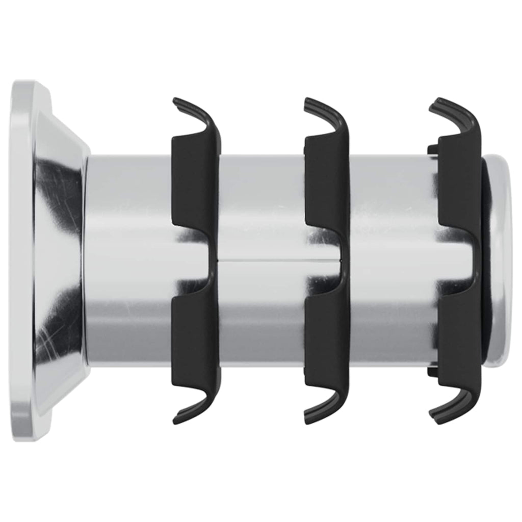 Inserto de tubo roscado 12 pcs Negro y Plata Acero Galvanizado
