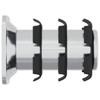 Inserto de tubo roscado 12 pcs Negro y Plata Acero Galvanizado