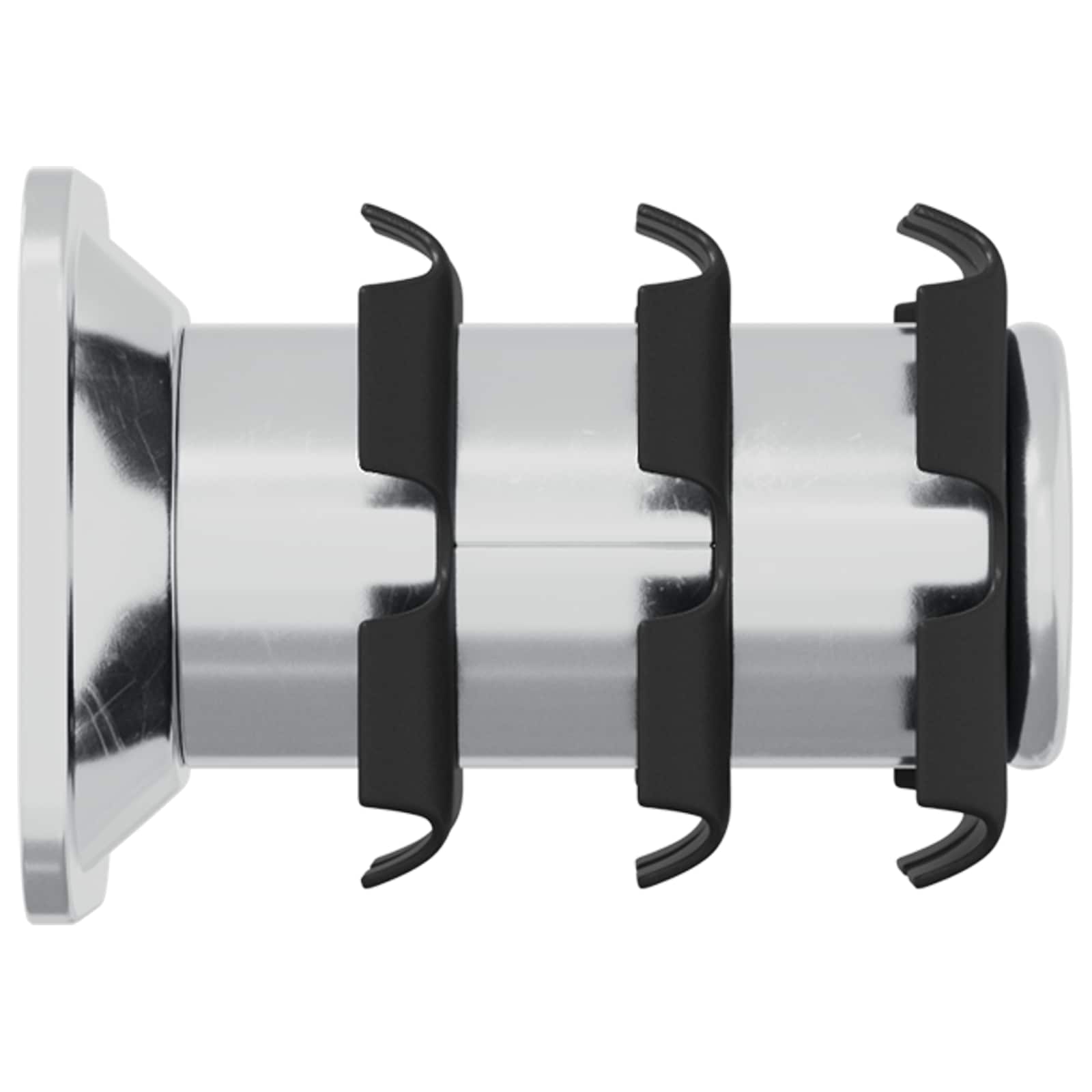 Inserto de tubo roscado 12 pcs Negro y Plata Acero Galvanizado