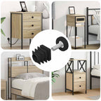 Niveladores para Muebles Ajustable 12 pcs Negro M6 PP