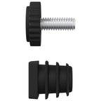 Niveladores para Muebles Ajustable 12 pcs Negro M6 PP