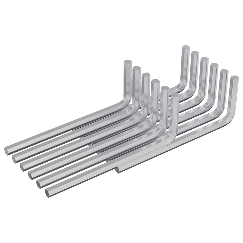 Llave hexagonal 12 pcs Plateado 20 x 52 mm Acero