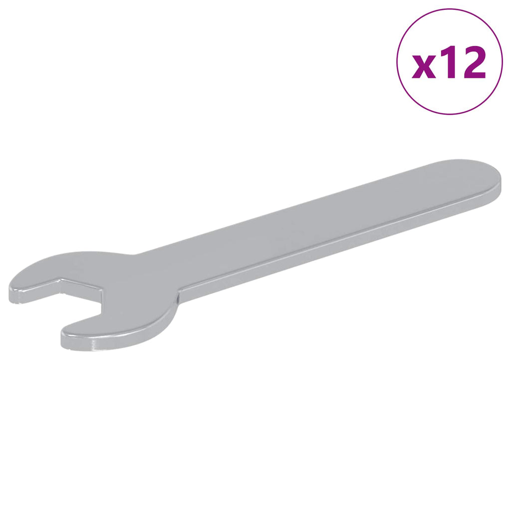 Llave 12 pcs Plateado 10 mm Hierro