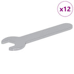 Llave 12 pcs Plateado 10 mm Hierro