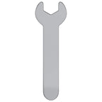 Llave 12 pcs Plateado 10 mm Hierro