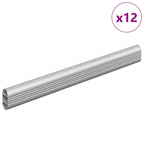 Varilla para Armario 12 pcs Plateado 264 x 15 x 29 mm
