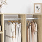 Wardrobe Rail 12 pcs Silver 264 x 15 x 29 mm