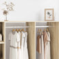 Wardrobe Rail 12 pcs Silver 264 x 15 x 29 mm