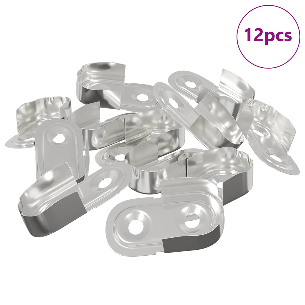 Soporte de barra de armario 12 pcs Zinc 40 x 18 x 10 mm Hierro
