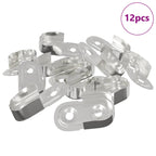 Soporte de barra de armario 12 pcs Zinc 40 x 18 x 10 mm Hierro