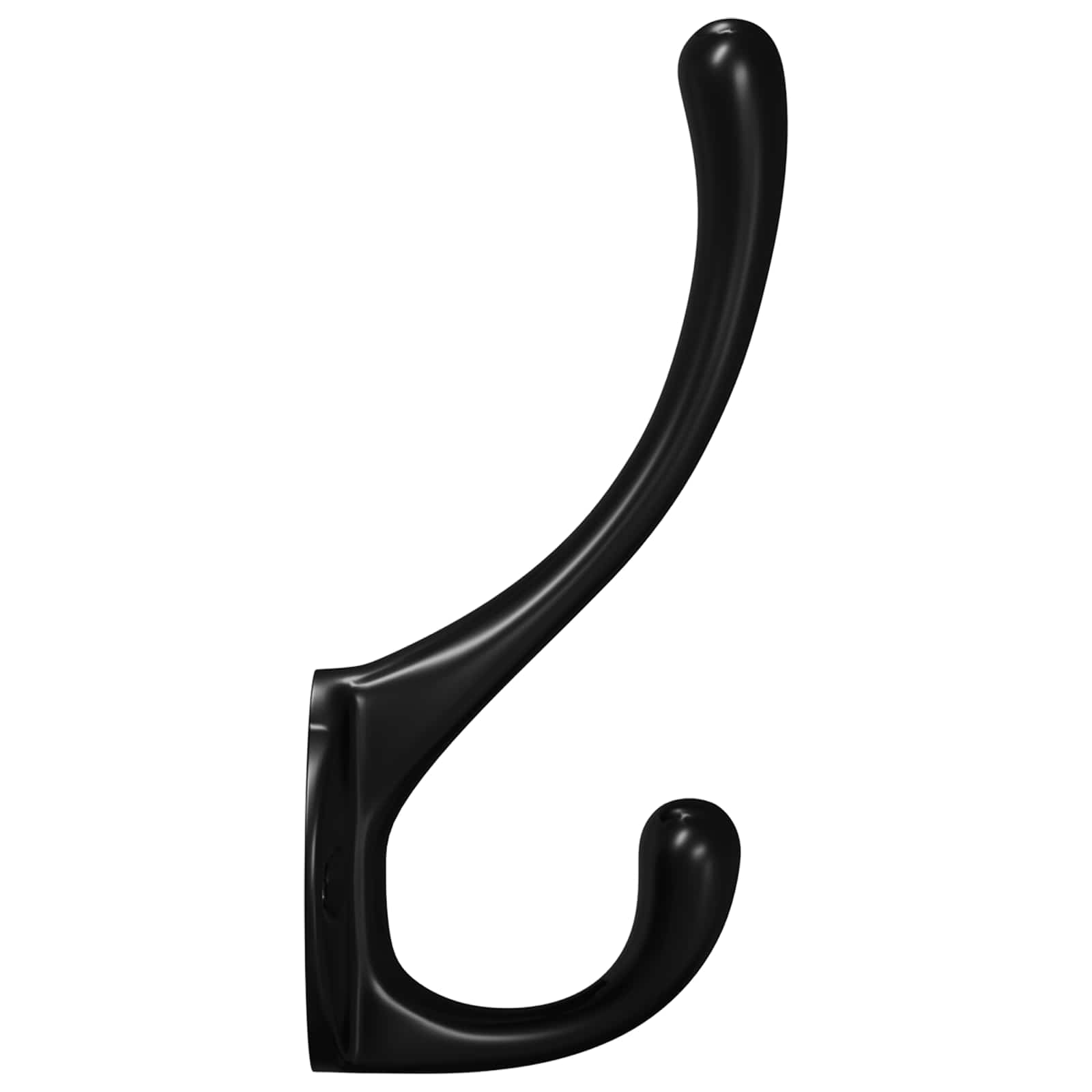 Ganchos para ropa 12 pcs Negro 102 x 29 x 47mm Aleación de Zinc