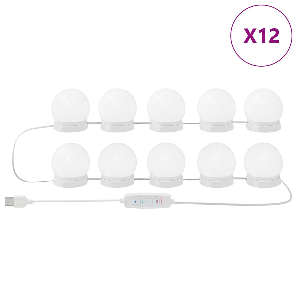 Luces Espejo 12 pcs 4.5 x 4.5 x 4.8 cm Plástico