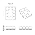 Luces Espejo 12 pcs 4.5 x 4.5 x 4.8 cm Plástico