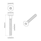 Tornillo 12 pcs Recubierto de zinc 5 x 40 mm Hierro