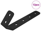 Ganchos 12 pcs Negro M5 x 110 mm Hierro