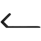 Ganchos 12 pcs Negro M5 x 110 mm Hierro
