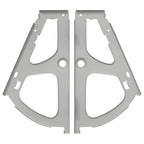 Bisagra de cajón flip 12 pcs Plateado 235 x 155 x 30 mm Hierro