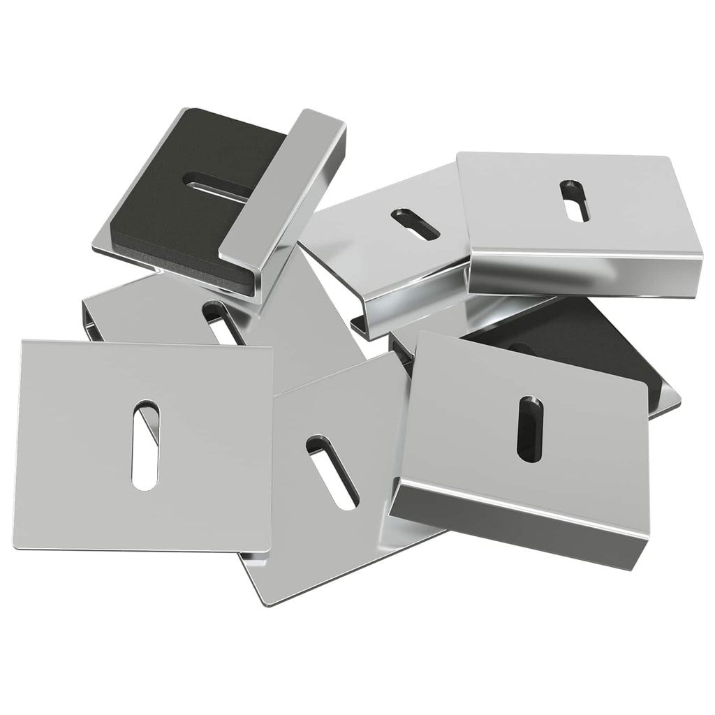 Soporte para Sostener Espejo 2 pcs Níquel 35 x 30 x 8,3 mm