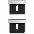 Soporte para Sostener Espejo 2 pcs Níquel 35 x 30 x 8,3 mm