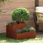 Floreira de Jardim 100 x 100 x 50 cm Aço laminado a frio