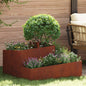 Floreira de Jardim 100 x 100 x 50 cm Aço laminado a frio