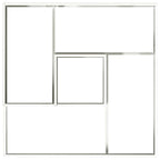 Macetero de Jardín 100 x 100 x 50 cm Acero laminado en frío