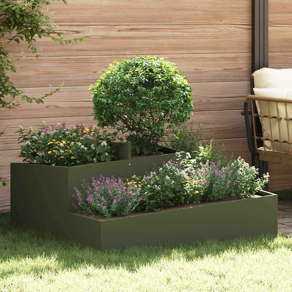 Macetero de Jardín 100 x 100 x 50 cm Acero laminado en frío