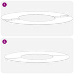 adecuado para Anillo de Árbol Plano Antracita Ø30 / 60 cm Acero