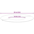 adecuado para Anillo de Árbol Plano Antracita Ø30 / 60 cm Acero