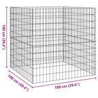 Compostador Cuadrado 100 x 100 x 100 cm Hierro