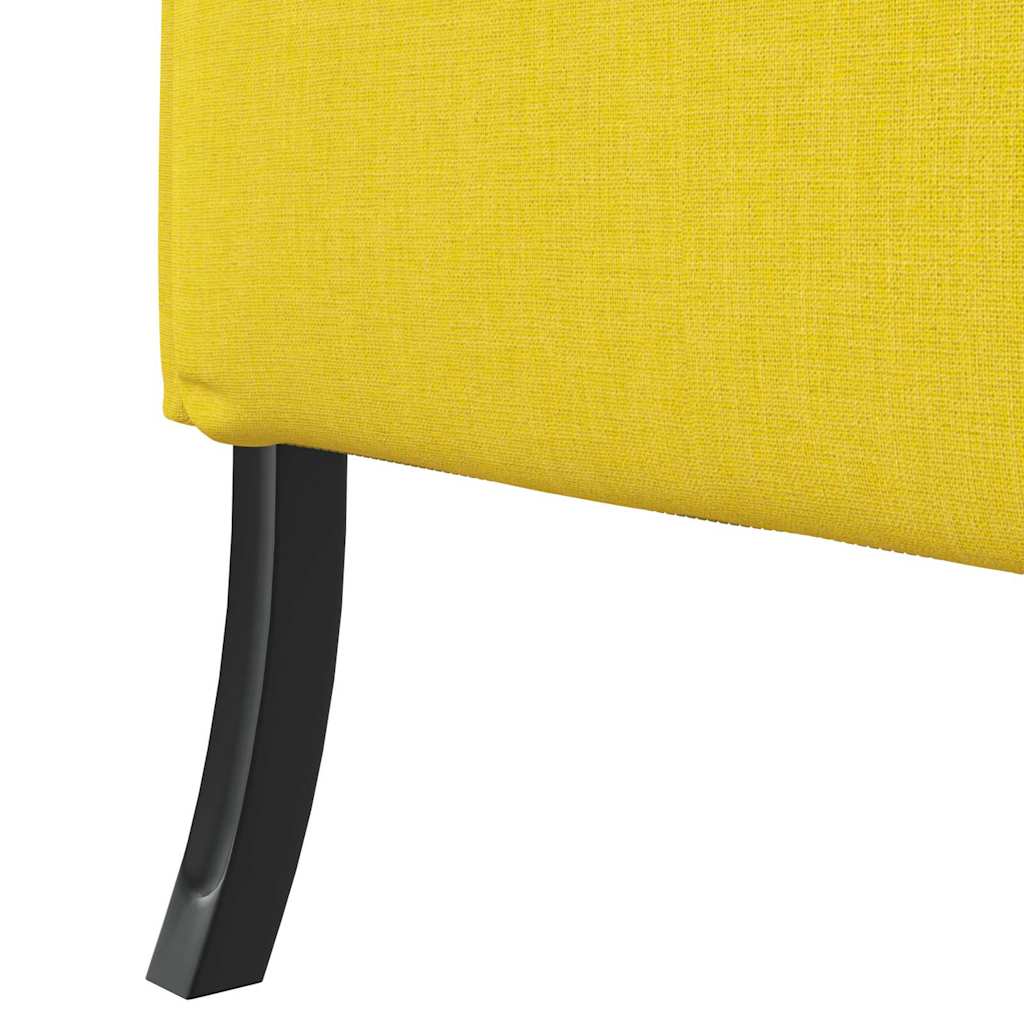 Sofa de Espalda Alta 101cm Amarillo claro tela