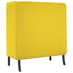 Sofa de Espalda Alta 101cm Amarillo claro tela