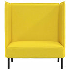 Sofa de Espalda Alta 101cm Amarillo claro tela
