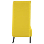 Sofa de Espalda Alta 101cm Amarillo claro tela