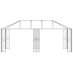 Estructura de Gazebo 6 x 3 m Negro Acero
